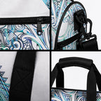 Kahui Whetu Paua shell Kowhaiwhai Taniko Personalised Duffle Bag Taniwha Maori Tribal Style