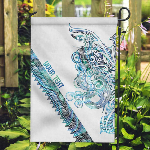 Kahui Whetu Paua shell Kowhaiwhai Taniko Personalised Garden Flag Taniwha Maori Tribal Style