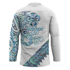 Kahui Whetu Paua shell Kowhaiwhai Taniko Personalised Hockey Jersey Taniwha Maori Tribal Style