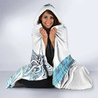 Kahui Whetu Paua shell Kowhaiwhai Taniko Personalised Hooded Blanket Taniwha Maori Tribal Style