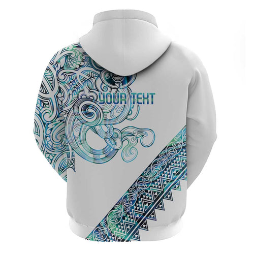 Kahui Whetu Paua shell Kowhaiwhai Taniko Personalised Hoodie Taniwha Maori Tribal Style