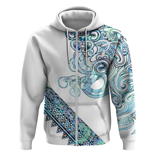 Kahui Whetu Paua shell Kowhaiwhai Taniko Personalised Hoodie Taniwha Maori Tribal Style