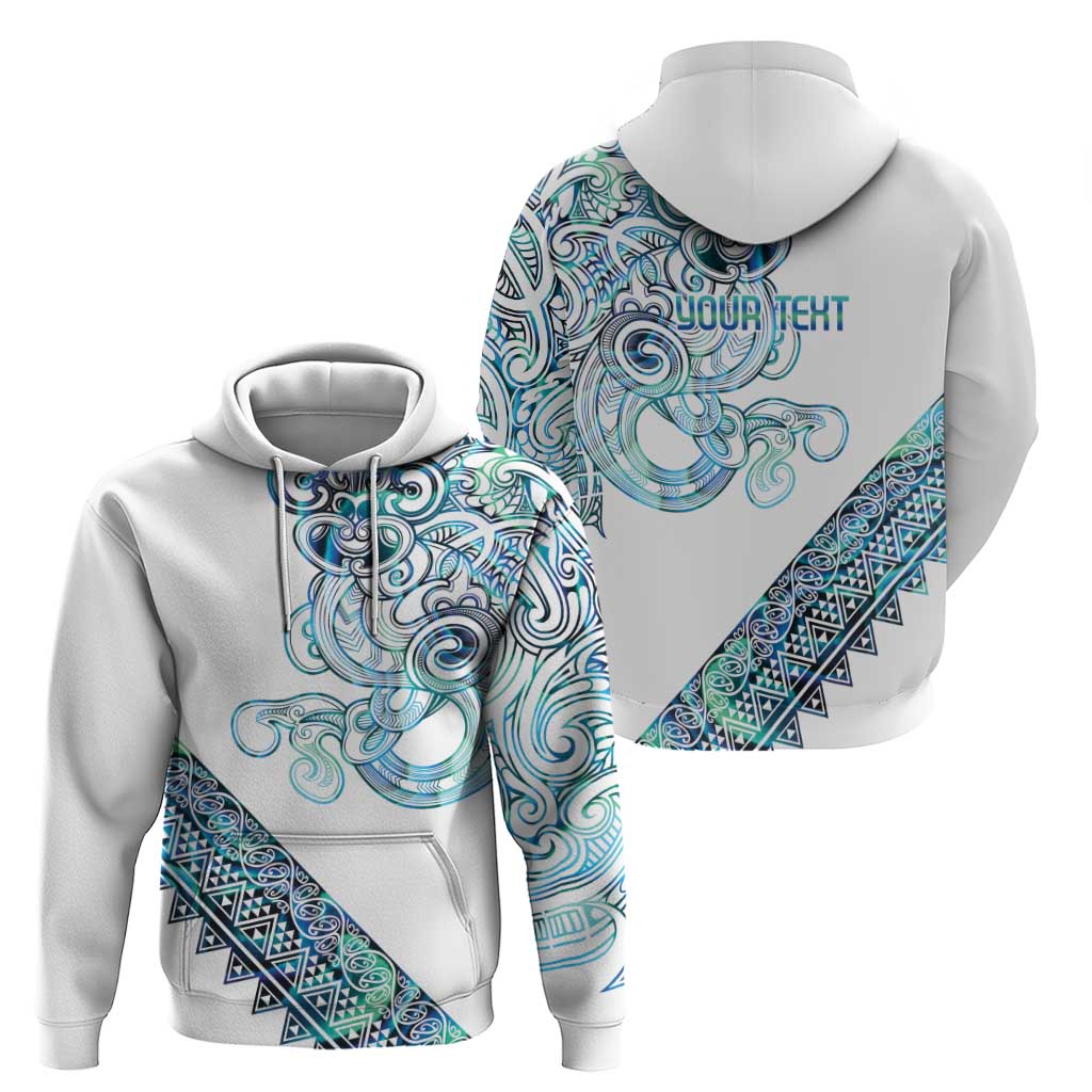 Kahui Whetu Paua shell Kowhaiwhai Taniko Personalised Hoodie Taniwha Maori Tribal Style