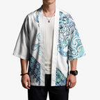 Kahui Whetu Paua shell Kowhaiwhai Taniko Personalised Kimono Taniwha Maori Tribal Style