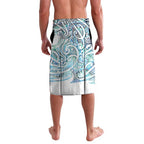 Kahui Whetu Paua shell Kowhaiwhai Taniko Personalised Lavalava Taniwha Maori Tribal Style