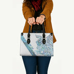 Kahui Whetu Paua shell Kowhaiwhai Taniko Personalised Leather Bag Taniwha Maori Tribal Style