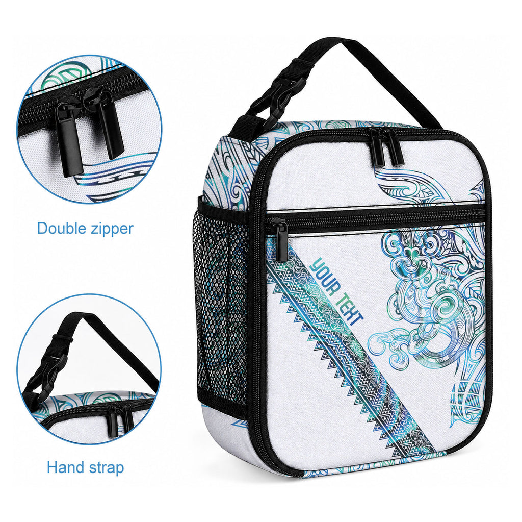Kahui Whetu Paua shell Kowhaiwhai Taniko Personalised Lunch Bag Taniwha Maori Tribal Style