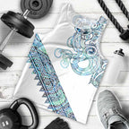 Kahui Whetu Paua shell Kowhaiwhai Taniko Personalised Men Tank Top Taniwha Maori Tribal Style