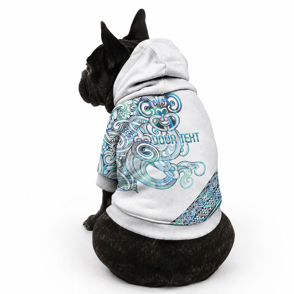Kahui Whetu Paua shell Kowhaiwhai Taniko Personalised Pet Hoodie Taniwha Maori Tribal Style