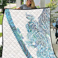 Kahui Whetu Paua shell Kowhaiwhai Taniko Personalised Quilt Taniwha Maori Tribal Style