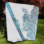 Kahui Whetu Paua shell Kowhaiwhai Taniko Personalised Quilt Taniwha Maori Tribal Style