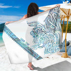 Kahui Whetu Paua shell Kowhaiwhai Taniko Personalised Sarong Taniwha Maori Tribal Style