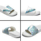 Kahui Whetu Paua shell Kowhaiwhai Taniko Personalised Slide Sandals Taniwha Maori Tribal Style