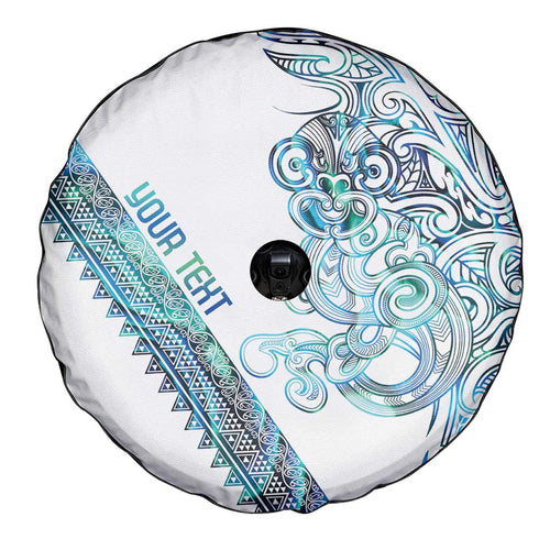Kahui Whetu Paua shell Kowhaiwhai Taniko Personalised Spare Tire Cover Taniwha Maori Tribal Style