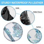 Kahui Whetu Paua shell Kowhaiwhai Taniko Personalised Spare Tire Cover Taniwha Maori Tribal Style