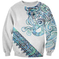 Kahui Whetu Paua shell Kowhaiwhai Taniko Personalised Sweatshirt Taniwha Maori Tribal Style