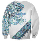 Kahui Whetu Paua shell Kowhaiwhai Taniko Personalised Sweatshirt Taniwha Maori Tribal Style