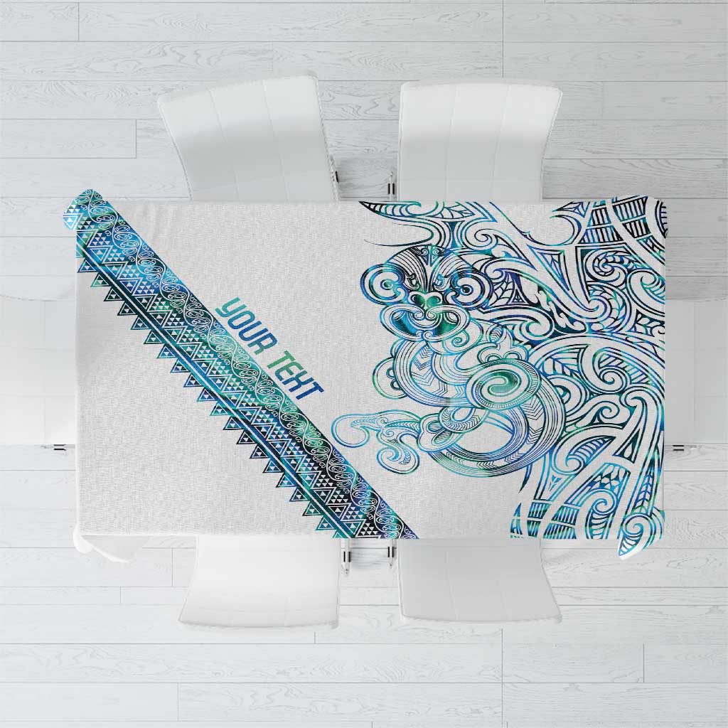 Kahui Whetu Paua shell Kowhaiwhai Taniko Personalised Tablecloth Taniwha Maori Tribal Style