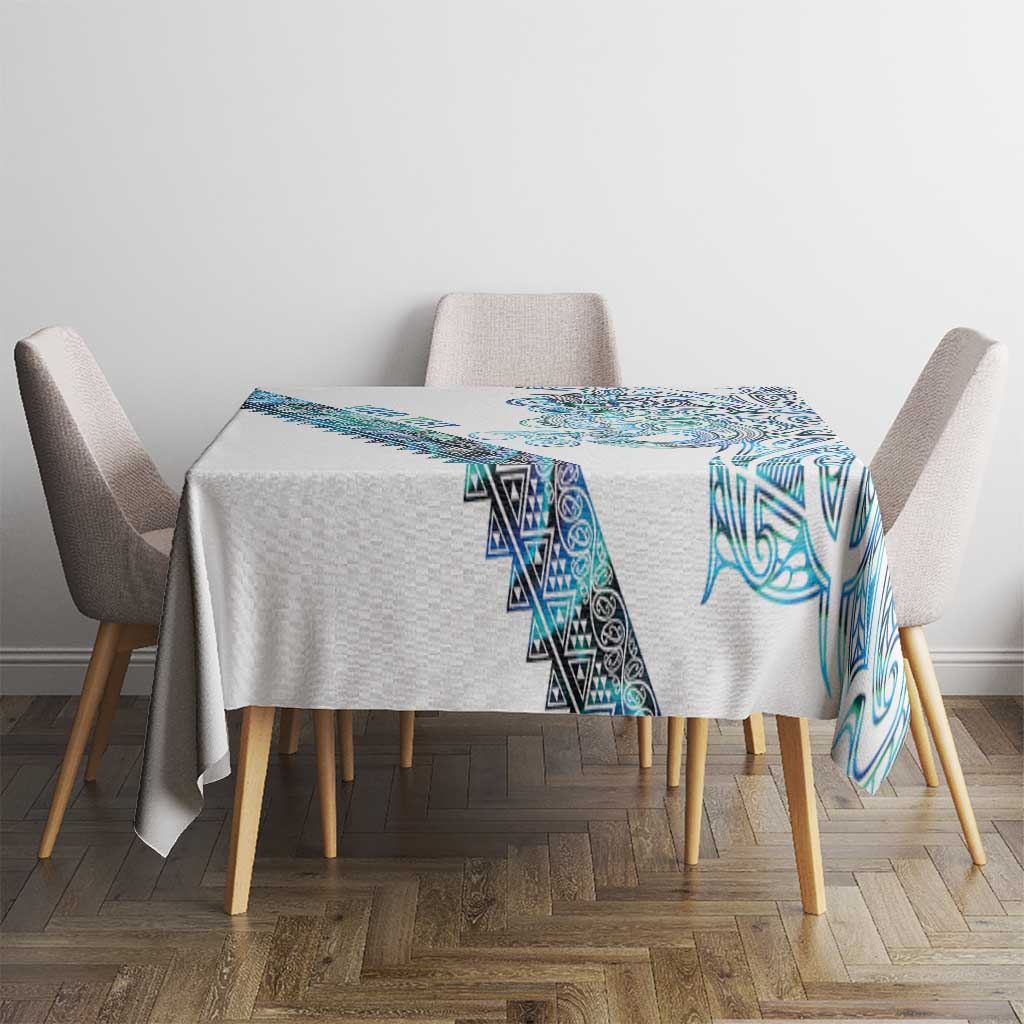 Kahui Whetu Paua shell Kowhaiwhai Taniko Personalised Tablecloth Taniwha Maori Tribal Style