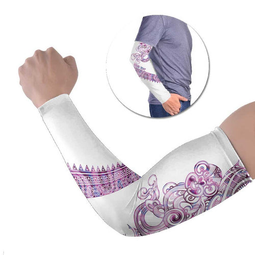 Mawhero Paua shell Kowhaiwhai Taniko Personalised Arm Sleeves Taniwha Maori Tribal Style