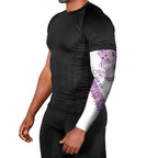 Mawhero Paua shell Kowhaiwhai Taniko Personalised Arm Sleeves Taniwha Maori Tribal Style