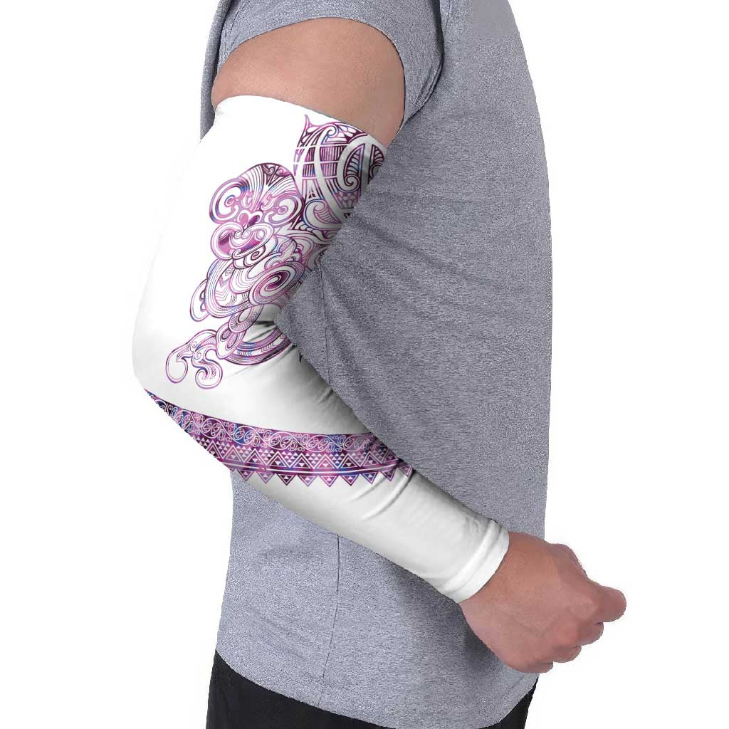 Mawhero Paua shell Kowhaiwhai Taniko Personalised Arm Sleeves Taniwha Maori Tribal Style