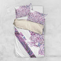 Mawhero Paua shell Kowhaiwhai Taniko Personalised Bedding Set Taniwha Maori Tribal Style