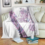 Mawhero Paua shell Kowhaiwhai Taniko Personalised Blanket Taniwha Maori Tribal Style