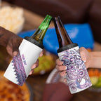 Mawhero Paua shell Kowhaiwhai Taniko Personalised 4 in 1 Can Cooler Tumbler Taniwha Maori Tribal Style