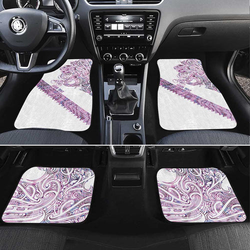 Mawhero Paua shell Kowhaiwhai Taniko Personalised Car Mats Taniwha Maori Tribal Style