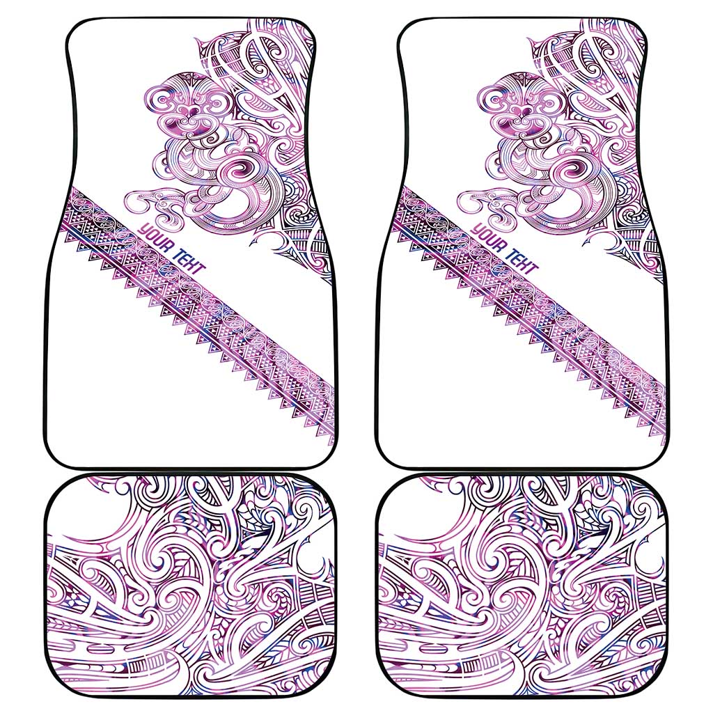 Mawhero Paua shell Kowhaiwhai Taniko Personalised Car Mats Taniwha Maori Tribal Style