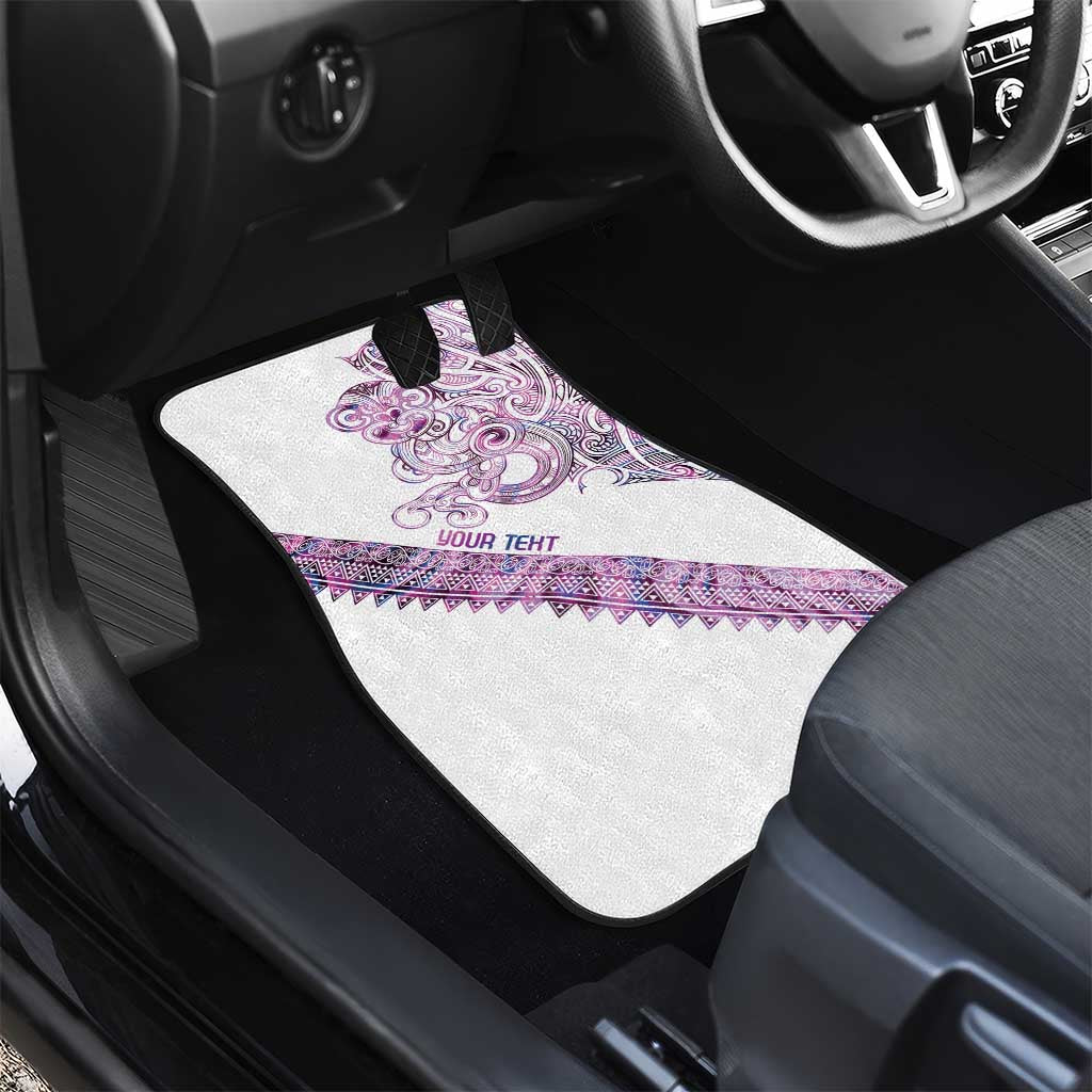 Mawhero Paua shell Kowhaiwhai Taniko Personalised Car Mats Taniwha Maori Tribal Style