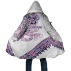 Mawhero Paua shell Kowhaiwhai Taniko Personalised Cloak Taniwha Maori Tribal Style