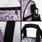 Mawhero Paua shell Kowhaiwhai Taniko Personalised Duffle Bag Taniwha Maori Tribal Style