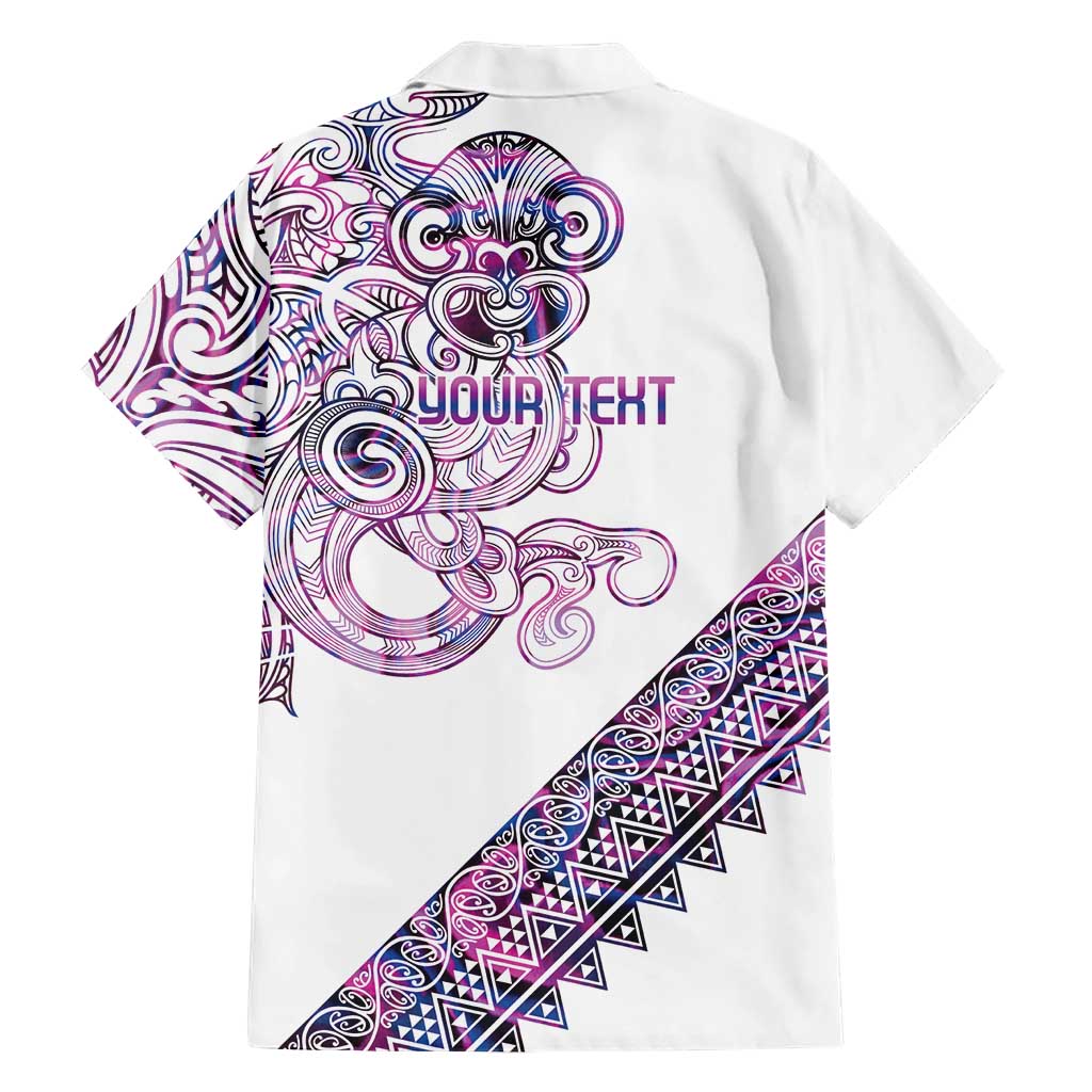 Mawhero Paua shell Kowhaiwhai Taniko Personalised Family Matching Mermaid Dress and Hawaiian Shirt Taniwha Maori Tribal Style
