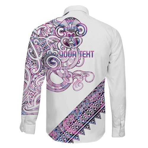 Mawhero Paua shell Kowhaiwhai Taniko Personalised Family Matching Summer Maxi Dress and Hawaiian Shirt Taniwha Maori Tribal Style