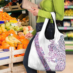 Mawhero Paua shell Kowhaiwhai Taniko Personalised Grocery Bag Taniwha Maori Tribal Style