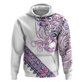Mawhero Paua shell Kowhaiwhai Taniko Personalised Hoodie Taniwha Maori Tribal Style