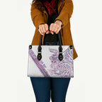 Mawhero Paua shell Kowhaiwhai Taniko Personalised Leather Bag Taniwha Maori Tribal Style