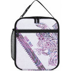 Mawhero Paua shell Kowhaiwhai Taniko Personalised Lunch Bag Taniwha Maori Tribal Style