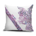 Mawhero Paua shell Kowhaiwhai Taniko Personalised Pillow Cover Taniwha Maori Tribal Style