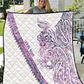 Mawhero Paua shell Kowhaiwhai Taniko Personalised Quilt Taniwha Maori Tribal Style