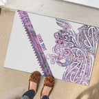 Mawhero Paua shell Kowhaiwhai Taniko Personalised Rubber Doormat Taniwha Maori Tribal Style
