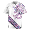 Mawhero Paua shell Kowhaiwhai Taniko Personalised Rugby Jersey Taniwha Maori Tribal Style