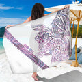 Mawhero Paua shell Kowhaiwhai Taniko Personalised Sarong Taniwha Maori Tribal Style