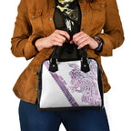 Mawhero Paua shell Kowhaiwhai Taniko Personalised Shoulder Handbag Taniwha Maori Tribal Style