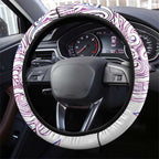 Mawhero Paua shell Kowhaiwhai Taniko Steering Wheel Cover Taniwha Maori Tribal Style