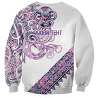 Mawhero Paua shell Kowhaiwhai Taniko Personalised Sweatshirt Taniwha Maori Tribal Style