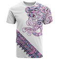Mawhero Paua shell Kowhaiwhai Taniko Personalised T Shirt Taniwha Maori Tribal Style