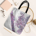 Mawhero Paua shell Kowhaiwhai Taniko Personalised Tote Bag Taniwha Maori Tribal Style